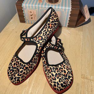Chocolaticas- Leopard Print Mary Janes